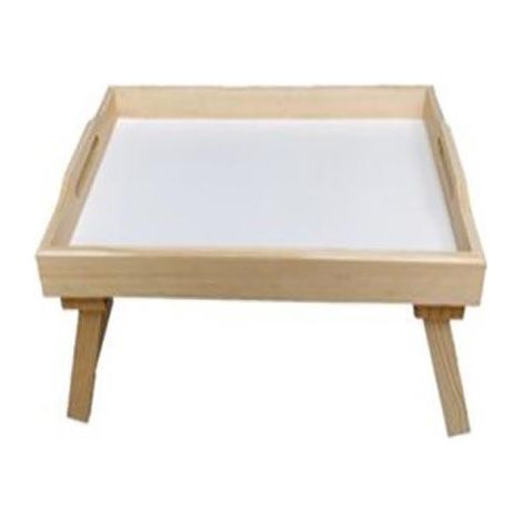 BANDEJA CAMA CON PATAS MADERA 40x24 CM