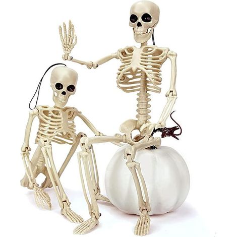 Deco Halloween Skeletons Realistic Decorations Halloween Skeleton for Indoor and Outdoor Use, Halloween Party Accessories – 2 Pieces (1/5)