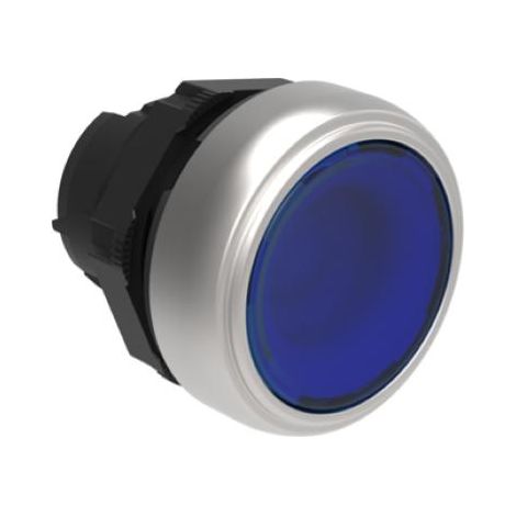 Pulsante Luminoso Rasato Blu (Lovato Cod. Lpcbl106) (1/2)