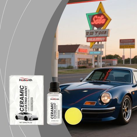 Car paint care product, waxing, polishing, maintenance, dirt resistance, protective film, brightening and silky smooth finish -- 30ml + 1 sponge (1/5)
