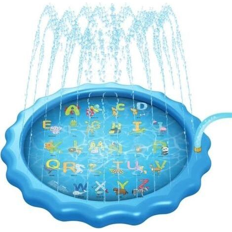 (Bleu)Tapis de piscine pour enfant - Splash Play - 170cm - Arroseur à air - Bleu (1/4)
