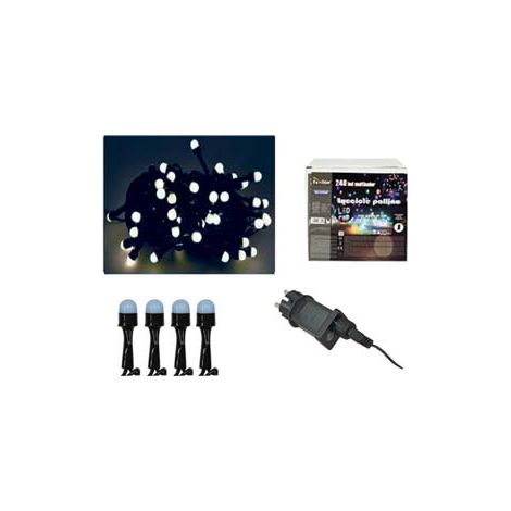 Lucciole a LED Bianco Freddo per Uso Interno Esterno con Gioco Luci 100 LED