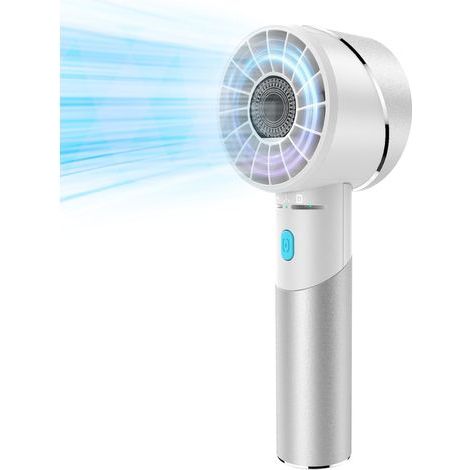 Compact portable fan, mini turbo fan, USB Type-C rechargeable, 4 speeds, up to 16 hours of battery life, small size. - AquaForge (1/3)