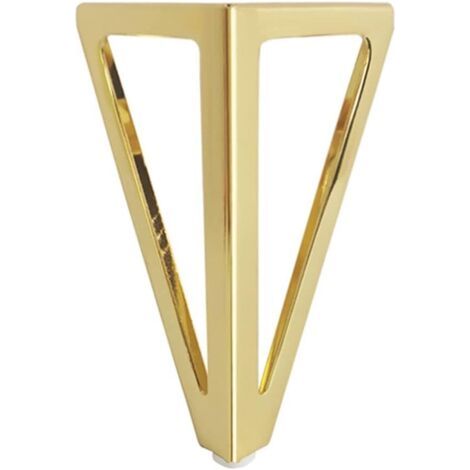 (Or) Paquet de 4 Pieds de Table triangulaires en métal 15 cm armoire de Style contemporain, pieds de meubles de canapé-lit (1/5)
