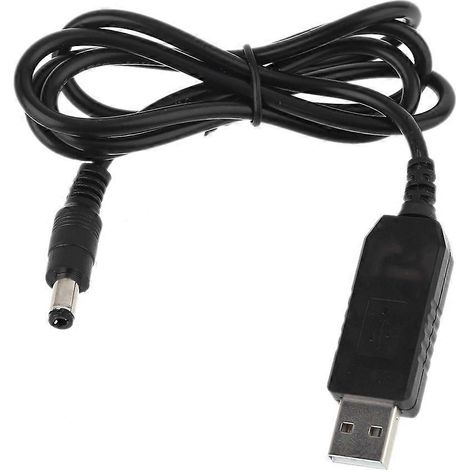 Câble d'alimentation USB vers DC 12 V 1,5 A à tension réglable, connecteur 5,5 x 2,1 mm pour routeur WiFi (1/5)