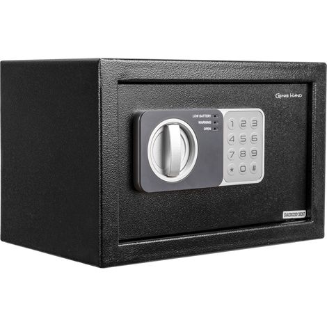 Genie Hand  Cassaforte Elettronica da Armadio Cassetta di Sicurezza con Codice a Combinazione e Chiave con Serratura B-Class e Sistema Anti Bounce Casseforti per Soldi