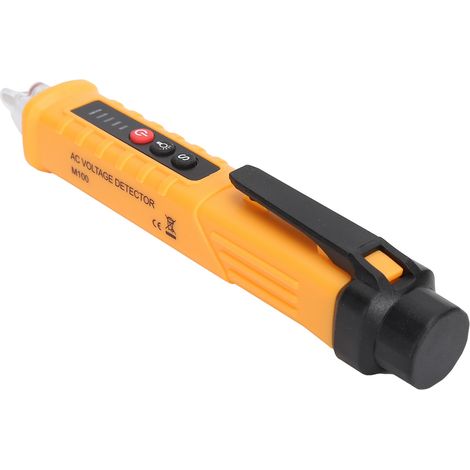 Détecteur de tension électrique à induction numérique de type crayon avec alarme sonore et lumineuse, précision 12-1000 V (1/5)