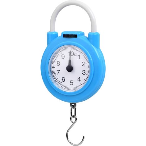 Balance à Bagages,Peson dynamométrique Max 10kg Petit et Portable avec Une Prise en Main Confortable pour Les Voyages et Travail (1/5)