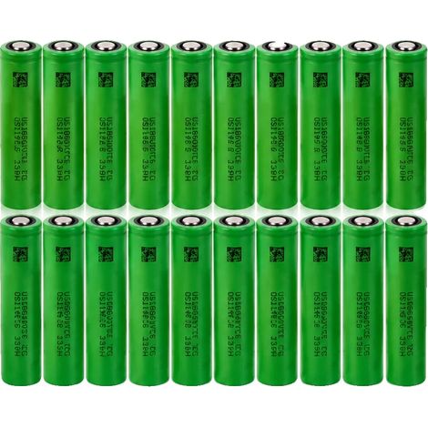 Batería de iones de litio, capacidad de 3000 mAh, tasa de descarga de 30 A, batería VTC6 X20 (1/2)