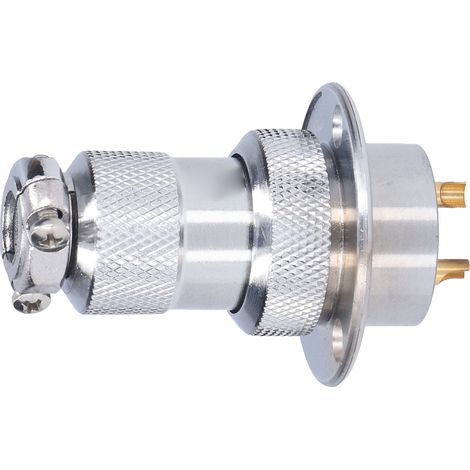 Connecteur Avion Prise Rond Bride Métal Adaptateur Fil 15A 250V 25mm BEM25-2Y 2 Broches Lot de 15 (1/5)