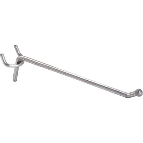 Gancio per pannello forato tipo semplice 30 cm conf. da 50 pz (1/3)