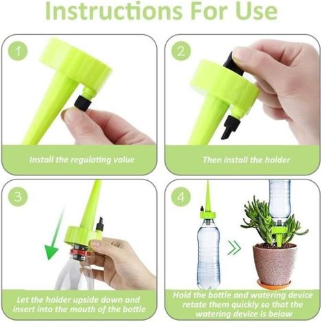 12 pcs Plantes Automatique D'arrosage Dispositifs,Abreuvoir Plantes en Pot,Dispositif D'irrigation Automatique,D'arrosage Système (1/3)