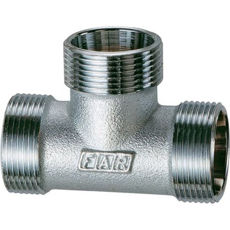 RACCORDO A TEE CON 3 MONOCONI CROMATO FAR - 24 x 19 (1/2)