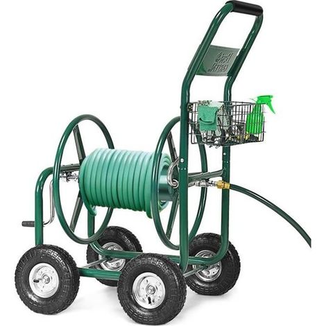Carrello avvolgitubo da giardino a 4 ruote COSTWAY – cestello porta tubo da 1,7 m – dimensioni: 95 × 62 × 113 cm (1/4)