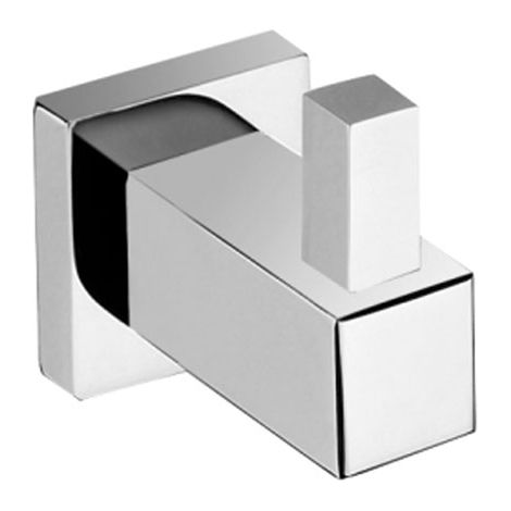 Single Square Robe Hook Chrome (1/3)