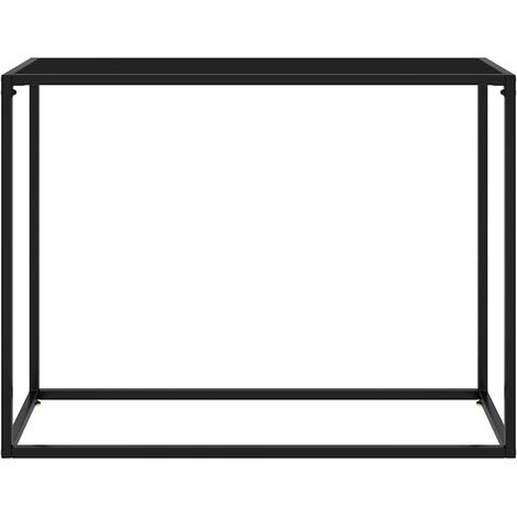 Maison Exclusive - Table console Noir 100x35x75 cm Verre trempé (1/5)