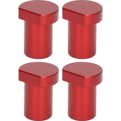 Blocs de Limite de Bureau pour le Travail du Bois, établi Multifonctionnel, Butées de Frein, Diamètre de 20mm, Accessoires Professionnels Noirs, 4 Pièces (rouge) (1/5)