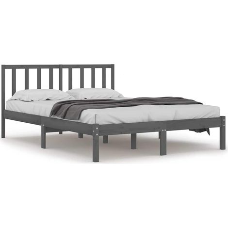 Maison Exclusive - Giroletto Grigio in Legno Massello di Pino 200x200 cm (1/5)
