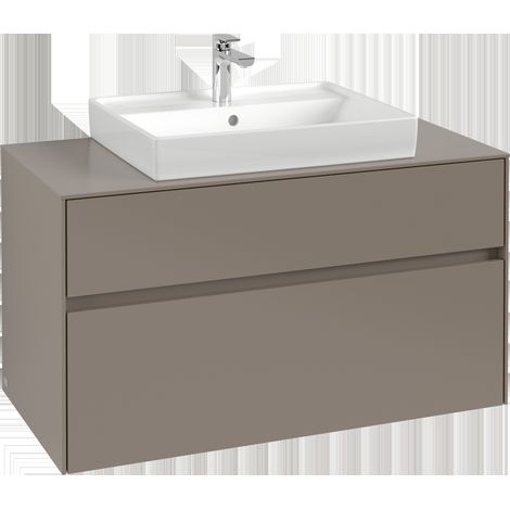 Villeroy & Boch Collaro Meuble sous-lavabo, 2 tiroirs, lavabo au
