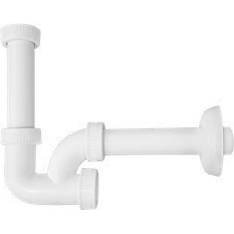 SIFONE A U ISPEZIONABILE PER LAVABO/BIDET 1'1/4 X 32MM POLIPROPILENE CR