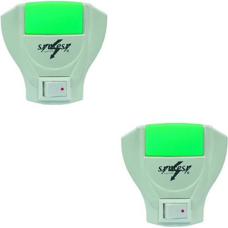 PUNTO LUCE NEON VERDE SEGNA PASSO NOTTURNO +INTERRUTTORE 0,5 WATT FER 74025 PZ 2 (1/2)