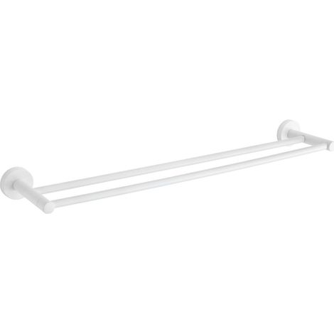 Mexen Remo doppio gancio portasciugamani, bianco - 7050725-20 (1/2)