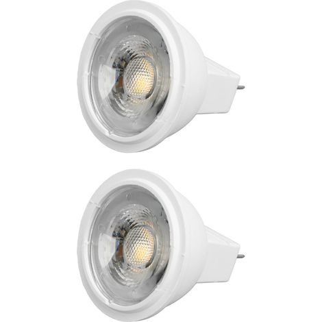 2 x MR11-Lampen, hohe Helligkeit, 3 Watt, 110 V, schnelle Wärmeableitung, GU4-Strahler für Gartenbeleuchtung, Schlafzimmer, Küche, warmes Licht (1/5)