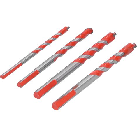 4-teiliges Mehrzweck-Bohrerset (6 mm, 8 mm, 10 mm, 12 mm) für Lochaufbohrer, Holz- und Metallbohrungen (1/5)