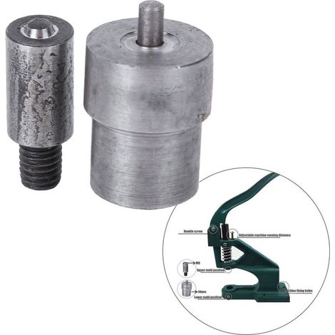 Machine à œillets manuelle pour œillets 5mm avec poinçon et matrice - Outil de pose professionnel (1/4)