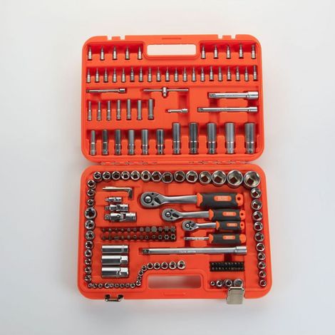 Set De Clés À Douille 1/2 "+ 3/8" + 1/4 " 171 Pièces Alyco Orange Alyco 170745 (1/5)
