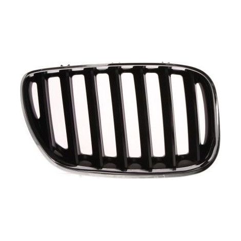 Grille de calandre avant droite noire et chromée BMW X5 1 E53 phase 2 2003-2007