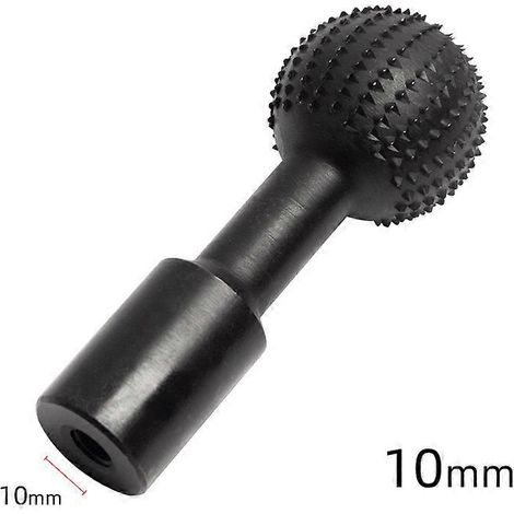 Tête de meulage sphérique de 14 mm pour fraisage et polissage du bois, avec poignée (noire) ( ) (1/5)