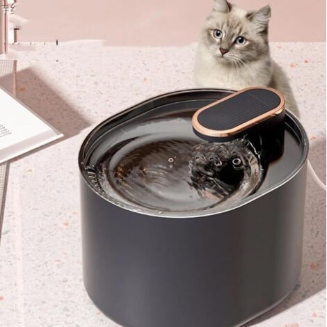Smart Electric Automatic Pet Water Dispenser Low Noise with 3L/101OZ Large Capacity for Cats and Small Dogs (Dark Blue, Water Fountain) (1/4)