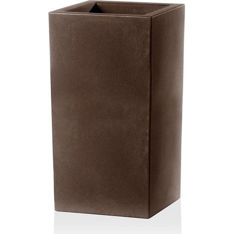 Vaso Schio Cubo Alto 80 Antracite 40 x 40 x 80 cm (1/4)