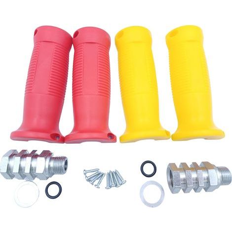 Anschlusshilfe-Set für M16x1,5 Anschlussköpfe, Rot und Gelb, M16x1,5 Gewinde, für LKWs und Luftkanäle. (1/5)