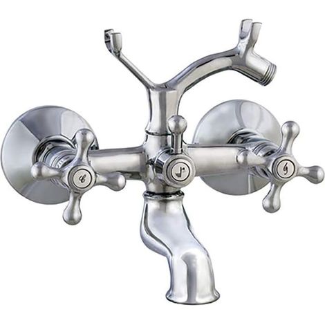 GRIFO BIMANDO DE ÉPOCA  SERIE LUXEMBURGO PARA BAÑO CON EQUIPO DE DUCHA (1/2)