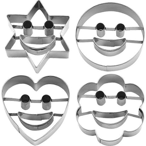 Ensemble de 4 emporte-pièces mignons en acier inoxydable pour la confection de biscuits : (1/4)