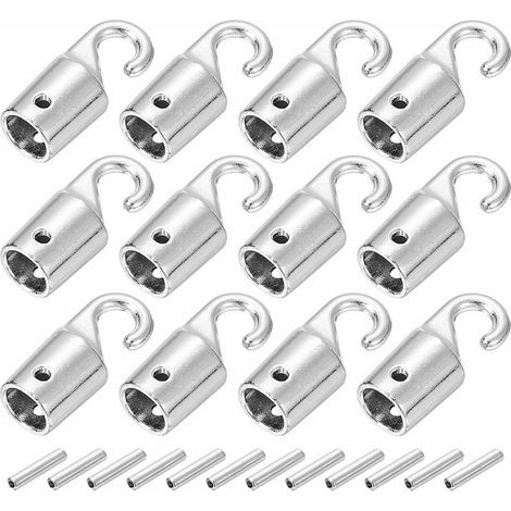 10-mm-Jalousienstangenhaken erhältlich. Ersatz-Jalousienstange mit Haken für Lamellenfenster. Metallhaken zum Verbinden von Jalousienstangen. (1/5)
