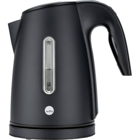 [NEUWERTIG] B-Ware Wilfa Wasserkocher Teekocher Schwarz 1.7 Liter Edelstahl Kunststoff Rapids (1/2)