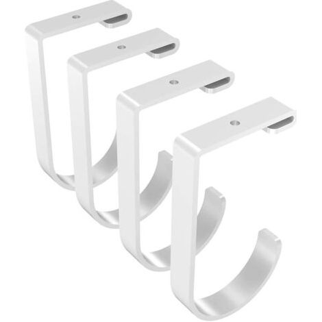 Lot de 4 crochets épais pour porte-bagages de rangement, crochets de garage pour plafond, crochets de rangement supplémentaires pour garage, plafond, étagère murale, crochets de vélo suspendus