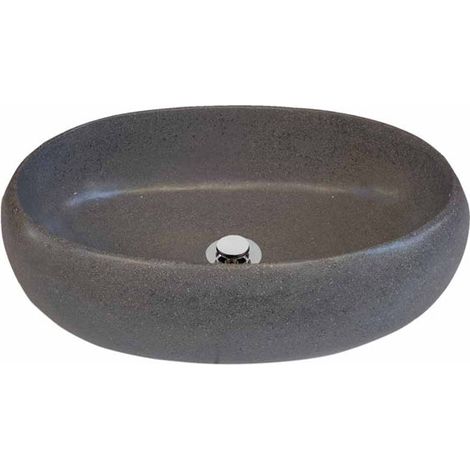 MOSAVIT THAI Lavabo Sobre Encimera De Cemento Gris - ref: MSV-THAIG