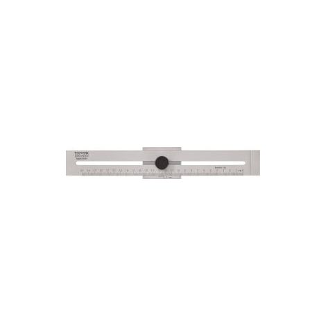 Équerre de traçage 250mm avec coulisseau plat INOX TECWERK (1/3)