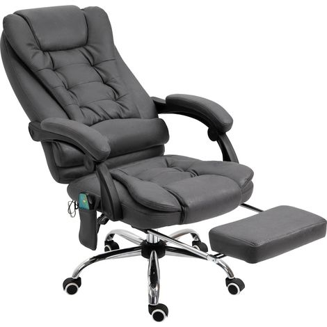 Ergonomischer Massage-Bürostuhl mit Heizung und Fußstütze MODENUIT (1/5)