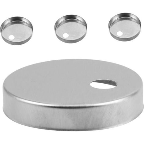 4 pièces Cache Vis Décoratifs Acier Inoxydable pour Lot de Protection et Renforcées Installation Facile pour Fixation Abattant WC (1/4)