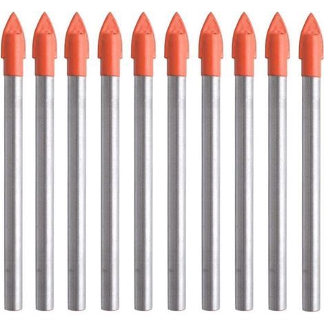 10 Foret Acier pour Carrelage Verre Ceramique Marbre et Miroir 6mm Pointe en Carbure Tungstene pour Materiaux Durs et Fragiles (1/5)