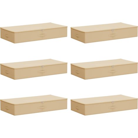 Maison Exclusive - Scatola di Stoccaggio 6 pz Tessuto non tessuto 90 x 48 x 15 cm (1/5)