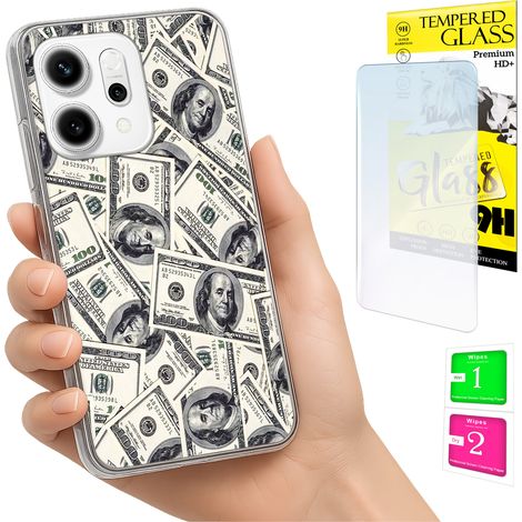 Funda para Oppo Reno 14F / 14 FS 5G con cubierta trasera para foto y cristal 9H. (1/5)