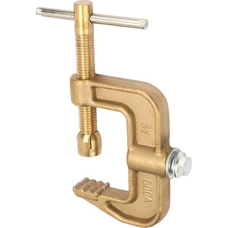 Aimant de soudage C 500A, matériau en laiton, forme G classique, pince de masse polie pour machine à souder (1/5)