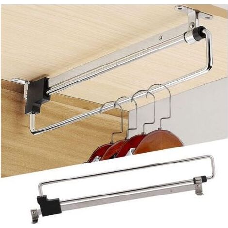 (30 cm) Kleiderstange für den Kleiderschrank, verstellbar, ausziehbar, teleskopierbar, zum Aufhängen von Kleidung (1/5)