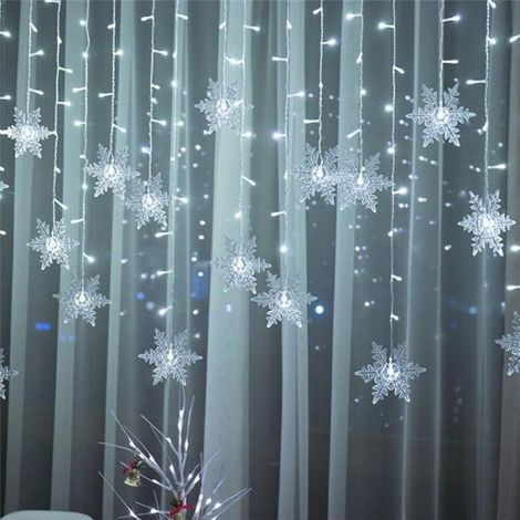 Rideau Lumineux LED - 4 m - Fil de Cuivre - Étanche - Prise UE 220 V - Blanc Chaud - Pour Décoration Intérieure et Extérieure (1/4)